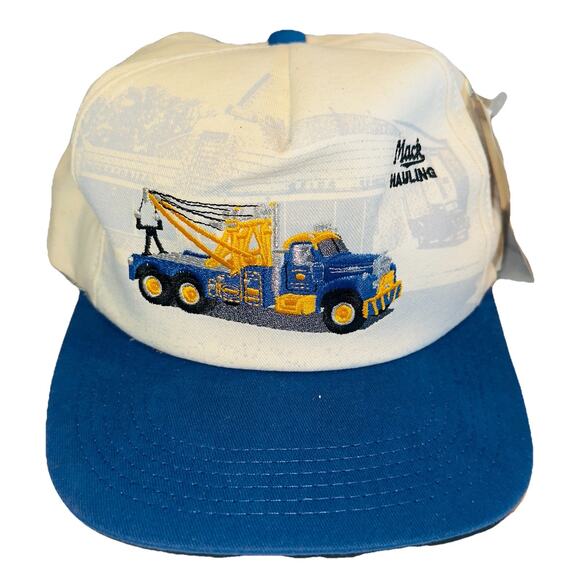 New Vintage Mack Truck Bulldog Basics Snap Back Hat Hauling Transport Trucker - Picture 1 of 3